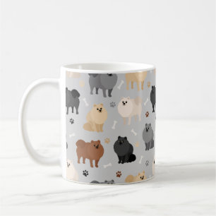 Poméranie Paw-Empreintes et Mug de Café Bones de C