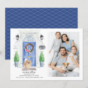 Poméranie Photo de la porte avant Faire-part de dé