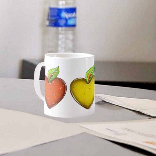 Pomme Coeurs Mug cadeau de l'enseignant (Créateur téléchargé)
