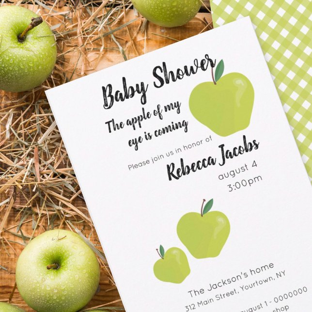 Pomme de mon oeil Baby shower Invitation (Créateur téléchargé)
