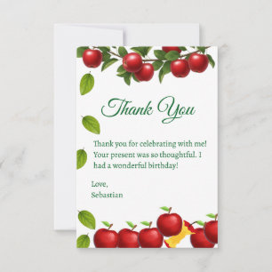 Pomme de nos yeux Carte de remerciements d'anniver