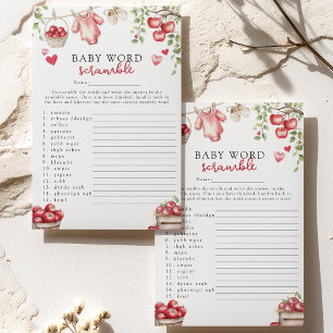 Pomme De Nos Yeux 'Mélange De Mots' Jeu De Baby Sh