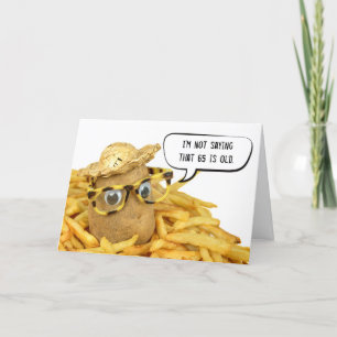 Pomme De Terre En Fries 65e Carte Anniversaire
