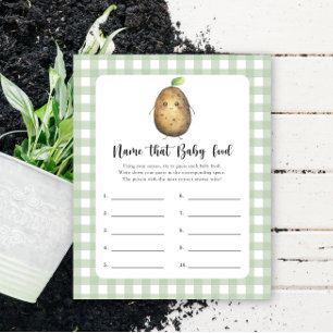 Pomme de terre - Nom que bébé Alimentation jeu de