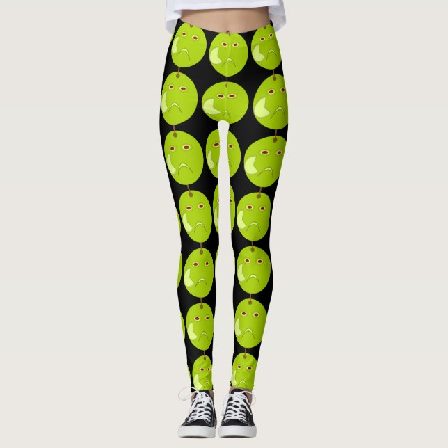Pomme maléfique avec Leggings Halloween Scar (Devant)
