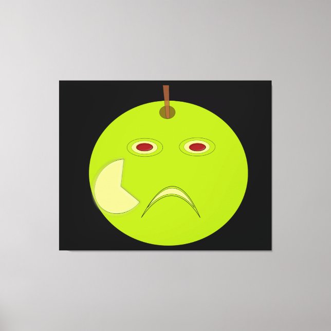 Pomme maléfique avec toile d'Halloween Scar (Recto)
