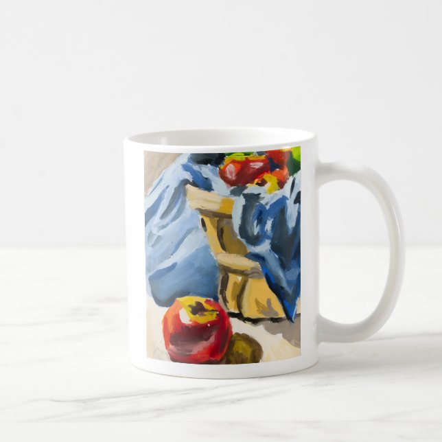 Pomme peignant une tasse (Droite)