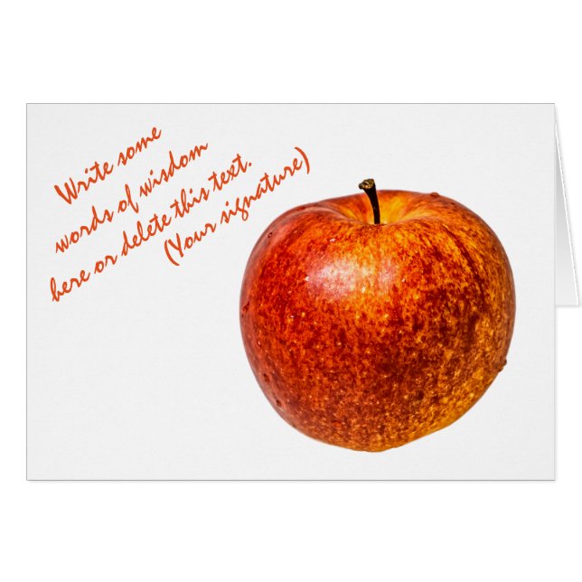 Pomme rouge (Devant horizontal)