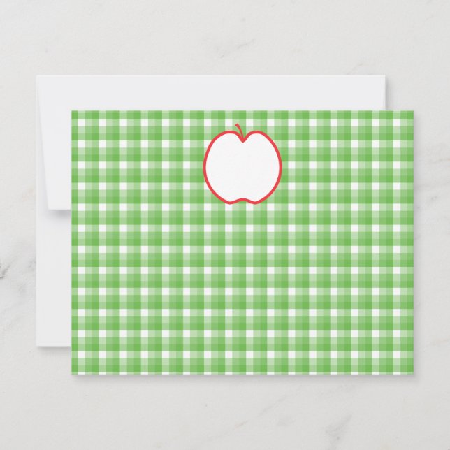 Pomme rouge. Avec l'Arrière - plan Green et White  (Devant)
