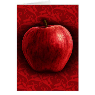 Pomme rouge brillante