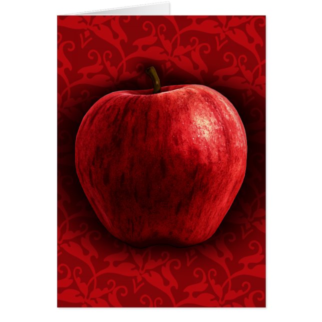 Pomme rouge brillante (Devant)
