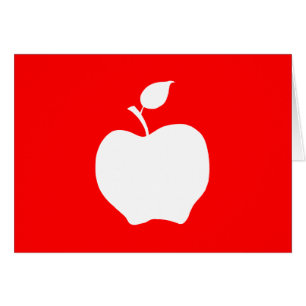 Pomme rouge et blanche