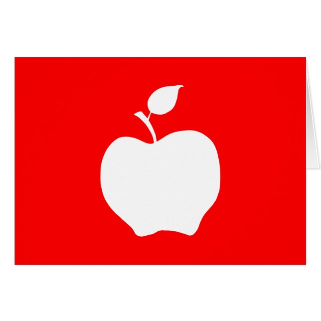 Pomme rouge et blanche (Devant horizontal)