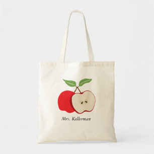 Pomme rouge moderne avec le Sac fourre-tout du nom
