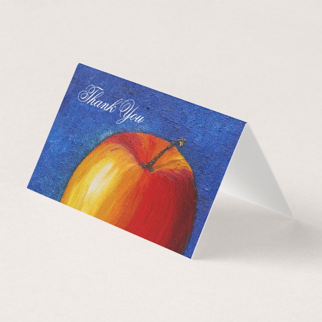 Pomme rouge - Peinture de la vie morte (Front)