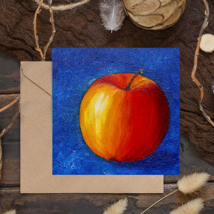Pomme rouge - Peinture de la vie morte