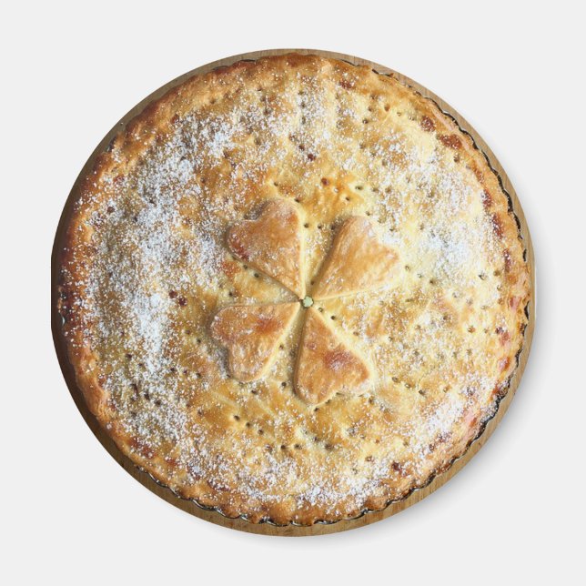 Pomme tarte Cute Aliments Réfrigérateur Aimant (Devant)