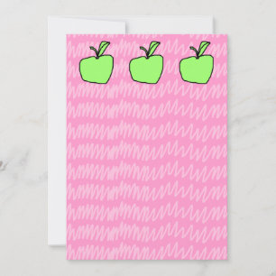 Pomme verte avec Arrière - plan à motif.