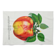 Pomme Vintage Illustration Serviette de cuisine