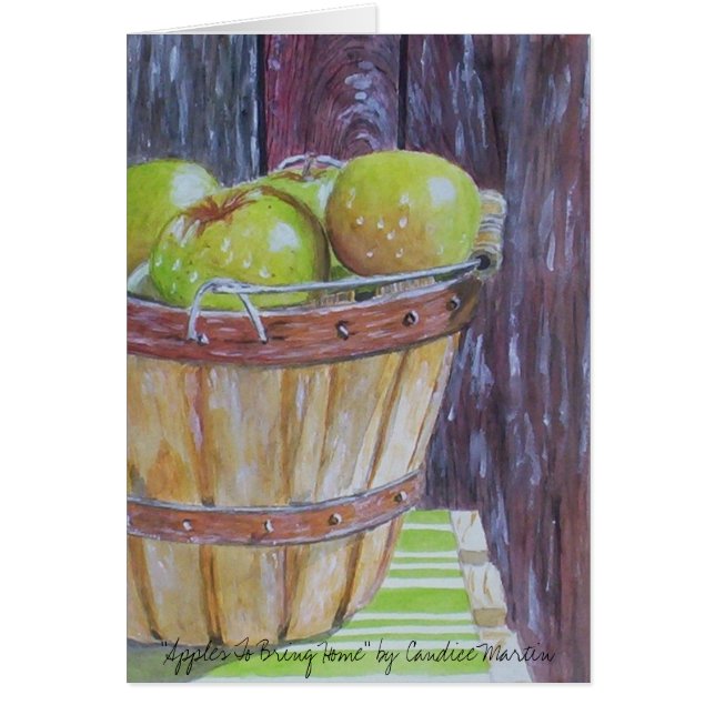 "Pommes à apporter à la maison" (Devant)