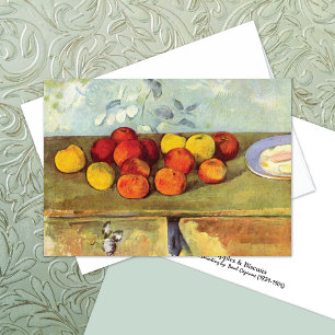 Pommes Biscuits Paul Cézanne Note Card