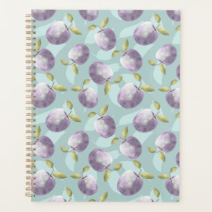 Pommes d'hiver bleu froid et violet motif