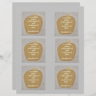 Pommes d'or sur argent, motif, papier à gratter