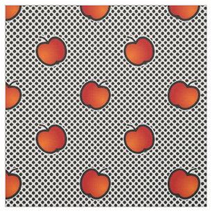 pommes et tissu motif mignon pois