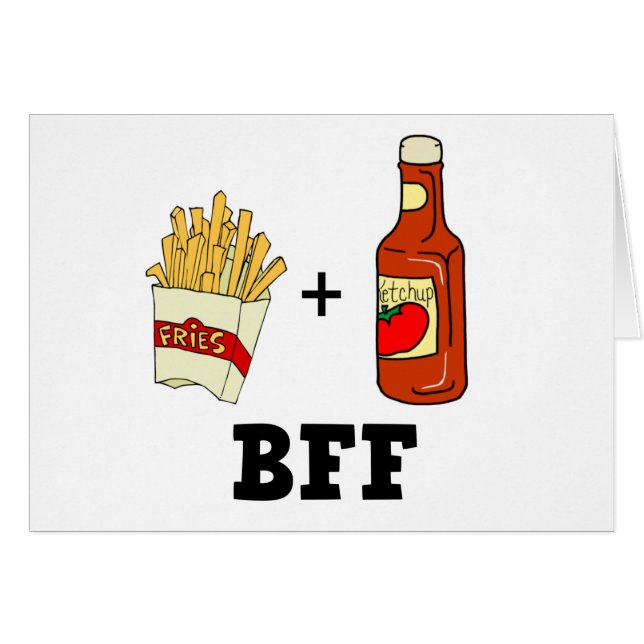 Pommes frites et ketchup BFF (Devant horizontal)