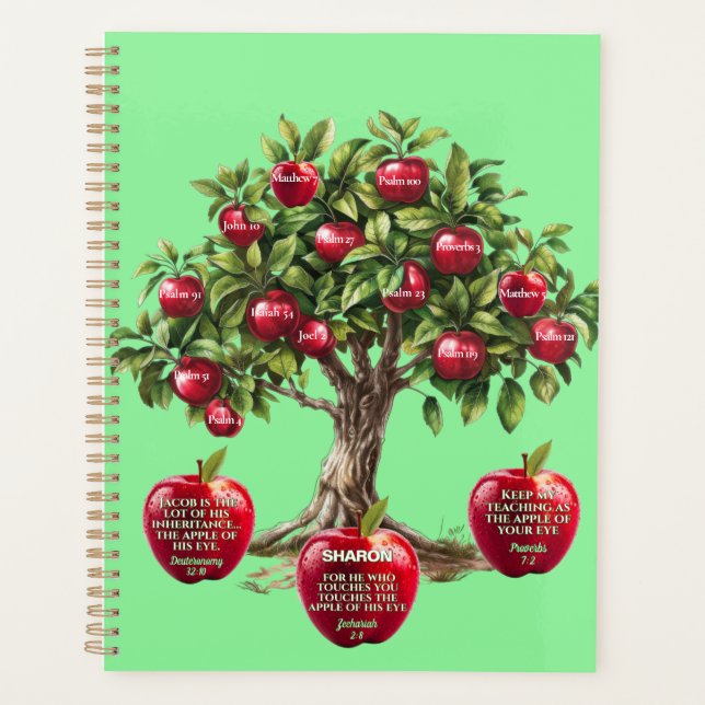 Pommes Rouges customisées Arbre De Versets Bibliqu (Devant)