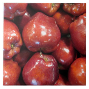 Pommes Rouges Grandes (6" X 6") Carreaux photo en