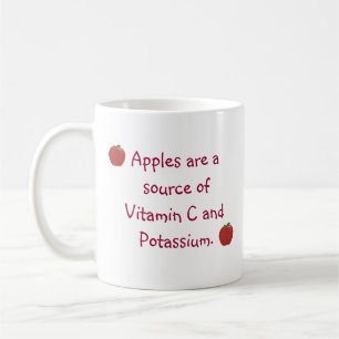 Pommes Source de Vitamine C, Potassium Mugs