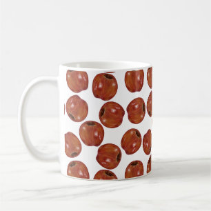 Pommes texturées à la craie - Mug de café blanc