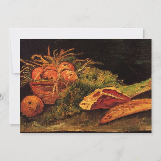 Pommes, Viande et rouleau par Vincent van Gogh (Devant)