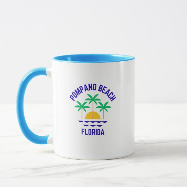 Pompano Beach Floride Café Mug (Gauche)