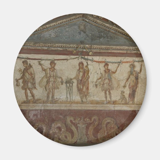 Pompéi Trésors aimant personnalisé (Devant)