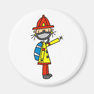 Pompier Bonhomme Allumette avec Magnet Masque