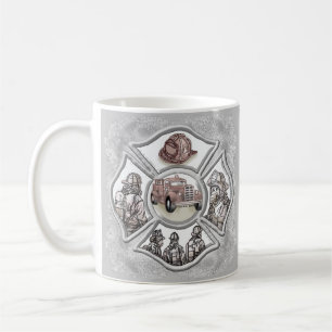 Pompier de croix maltaise tasse personnalisée