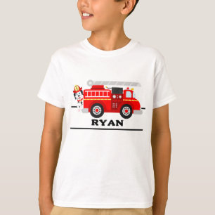 Pompier Et Son T-shirt Camion
