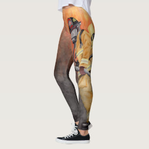 Pompier Fireman Leggings Personnaliser avec le NOM