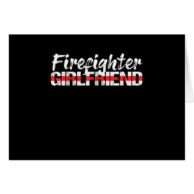 Pompier Girlfriend Mince Red Line Firewoman (Devant horizontal)