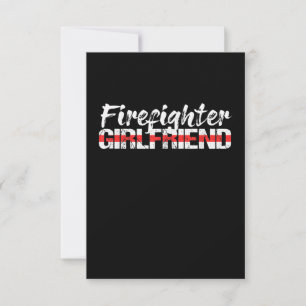 Pompier Girlfriend Mince Red Line Firewoman