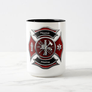 "Pompier Monogramme PERSONNALISABLE" MUG