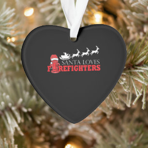 Pompier Noël Cadeaux du Père Noël Fireman