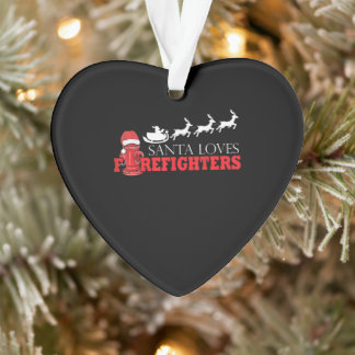 Pompier Noël Cadeaux du Père Noël Fireman