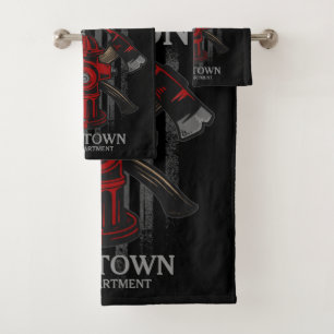 Pompier NOM Fire Department Hydrant USA Drapeau