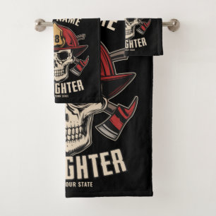 Pompier personnalisé Crâne pompier pompier départe