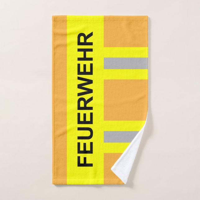 Pompier Symbole Uniforme Couleur de sable (Serviette à main)