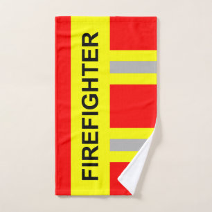 Pompier Symbole Uniforme Serviette rouge
