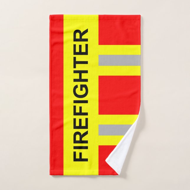 Pompier Symbole Uniforme Serviette rouge (Serviette à main)